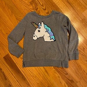 Unicorn sequin flip sweatshirt🦄